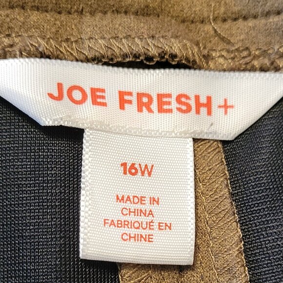 Joe Fresh Faux Suede Cropped Pants With Pockets - Picture 3 of 4